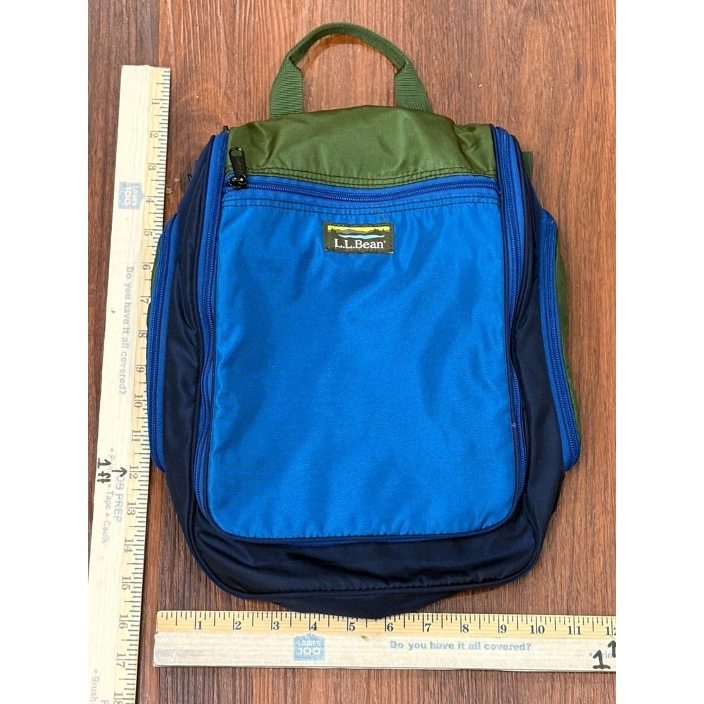 Rare Vintage 80s LL Bean Travel Hanging Toiletry Bag with Mirror Small Flaw